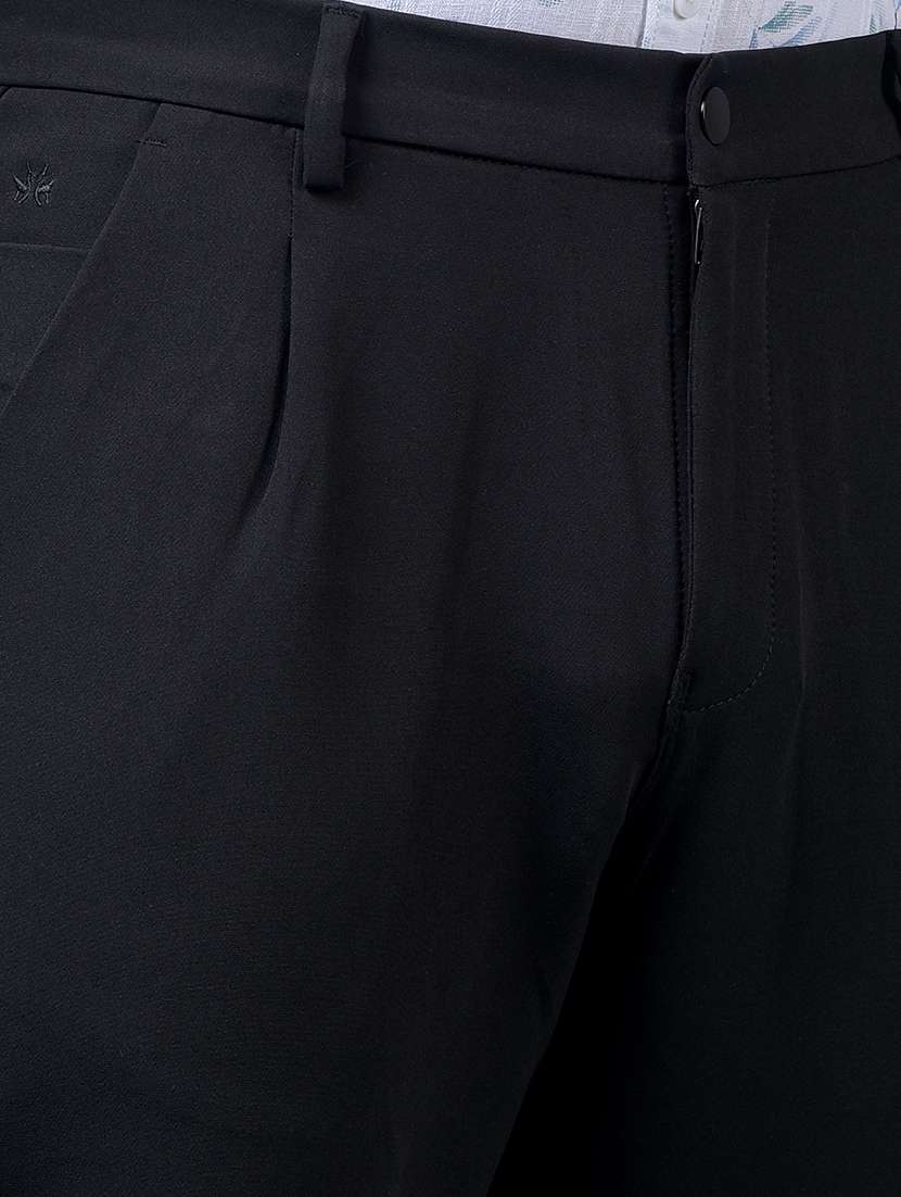 men solid mid rise straight fit chinos  - 21985100 -  Standard Image - 5