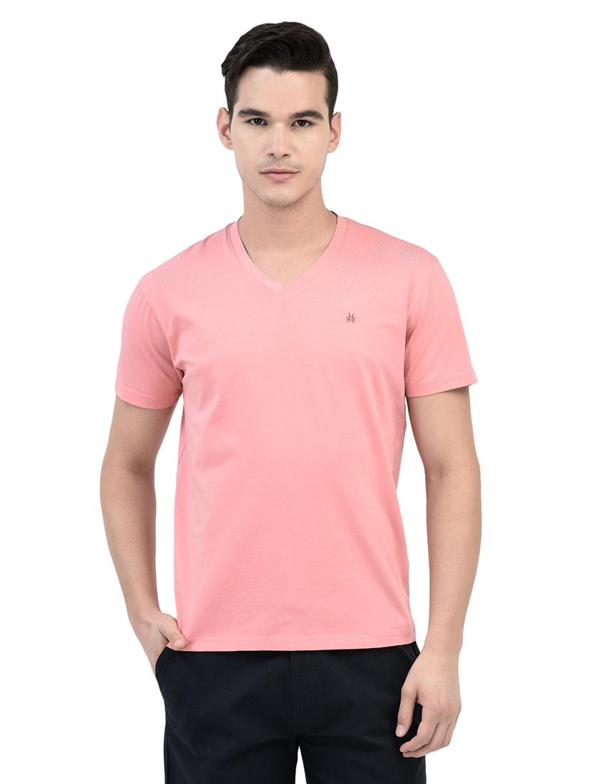 men solid short sleeve regular fit t-shirt