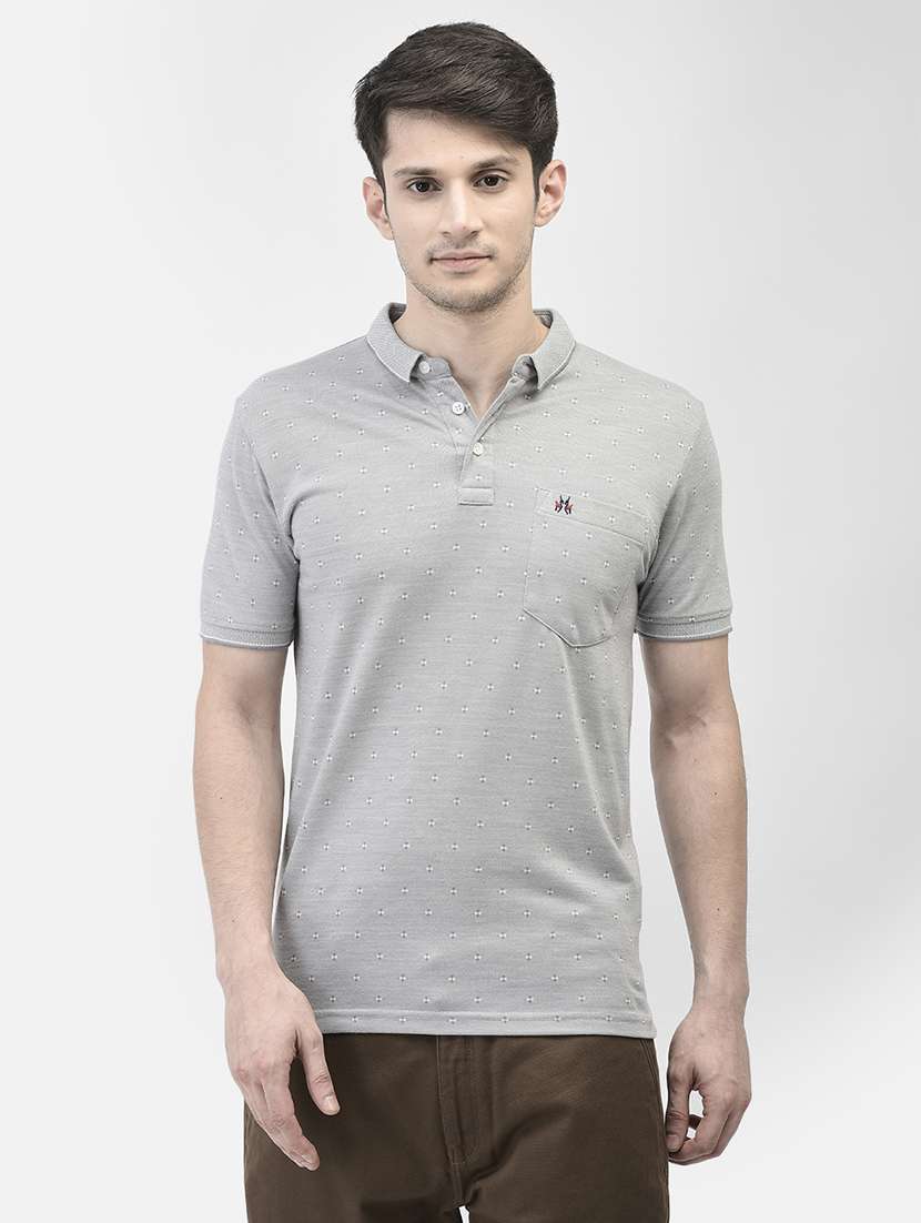 men solid short sleeve regular fit polo t-shirt - 21985115 - Zoom Image - 0