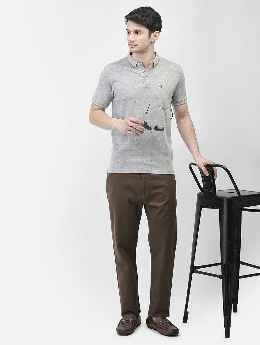 men solid short sleeve regular fit polo t-shirt - 21985115 - Standard Image - 5