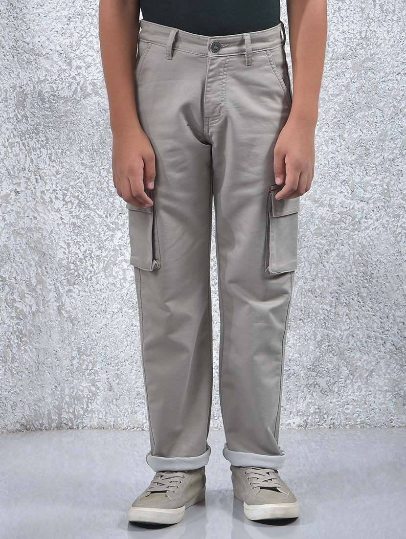 boys solid mid rise slim fit jeans