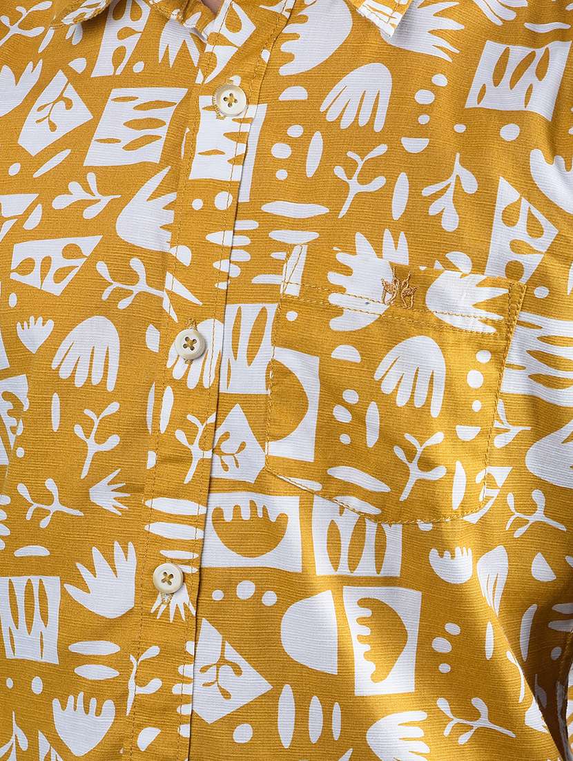 boys printed collared regular fit shirt - 21985178 -  Standard Image - 5