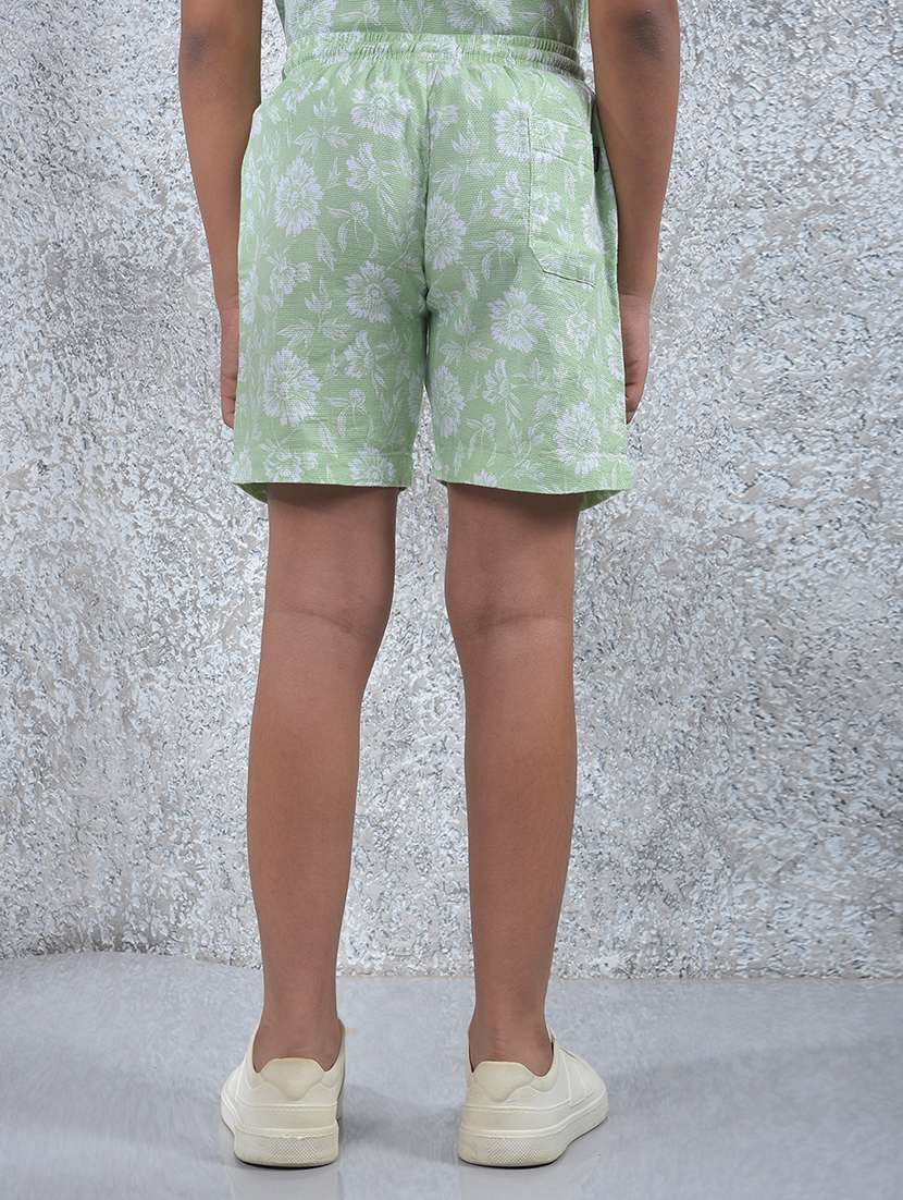 boys printed mid rise regular fit shorts  - 21985189 -  Standard Image - 3