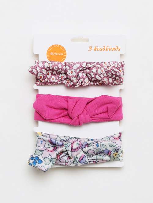 girls pack of 3 multi color hairbands - 21985218 -  Standard Image - 0