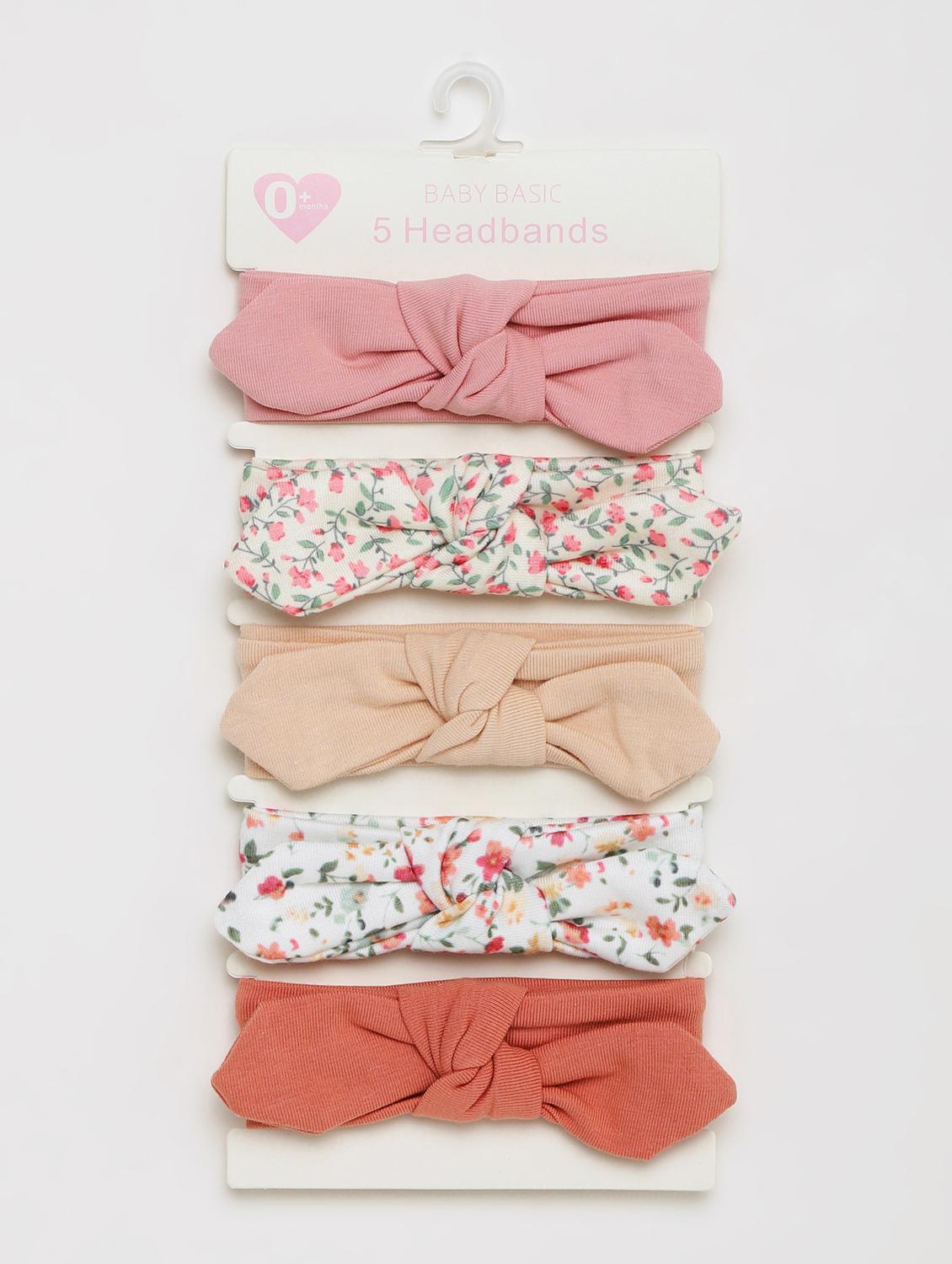 girls pack of 5 multi color bow hairbanss - 21985246 - Zoom Image - 0