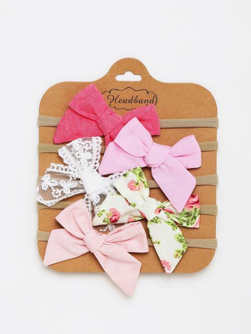 girls pack of 5 multi color ponytail holders - 21985248 - Standard Image - 0