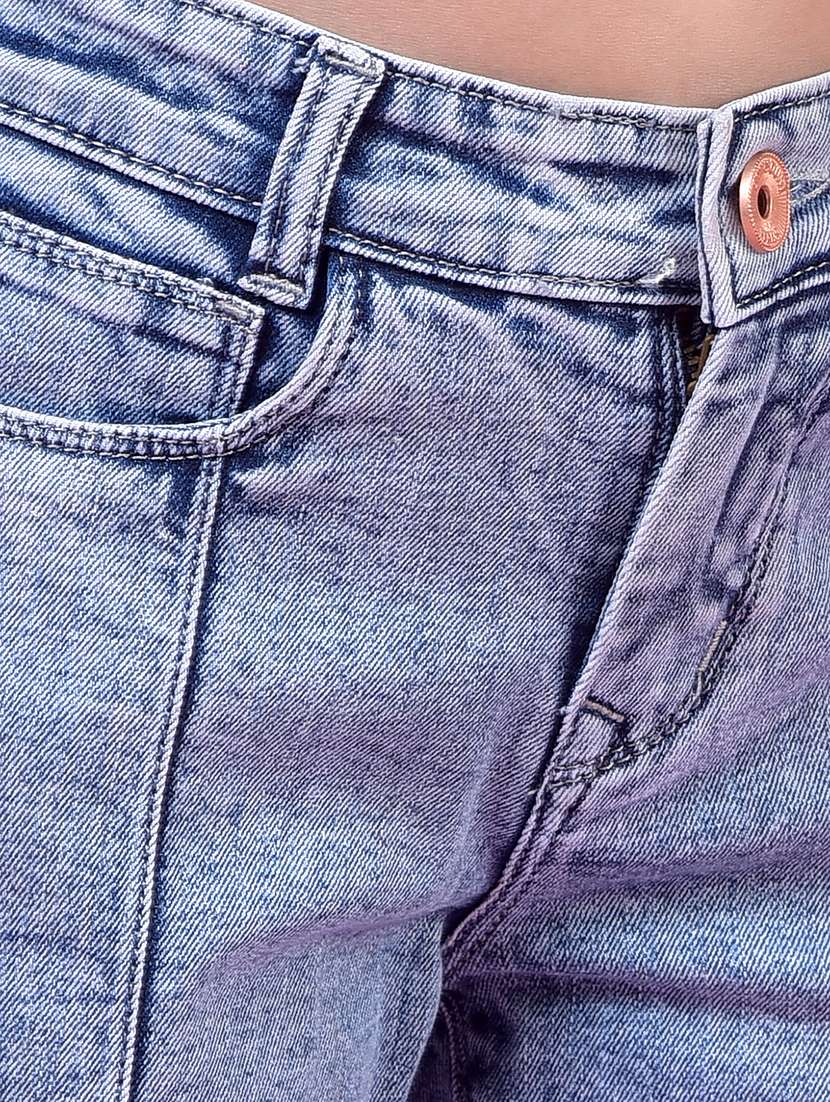 girls solid mid rise bootcut jeans - 21985396 -  Standard Image - 5