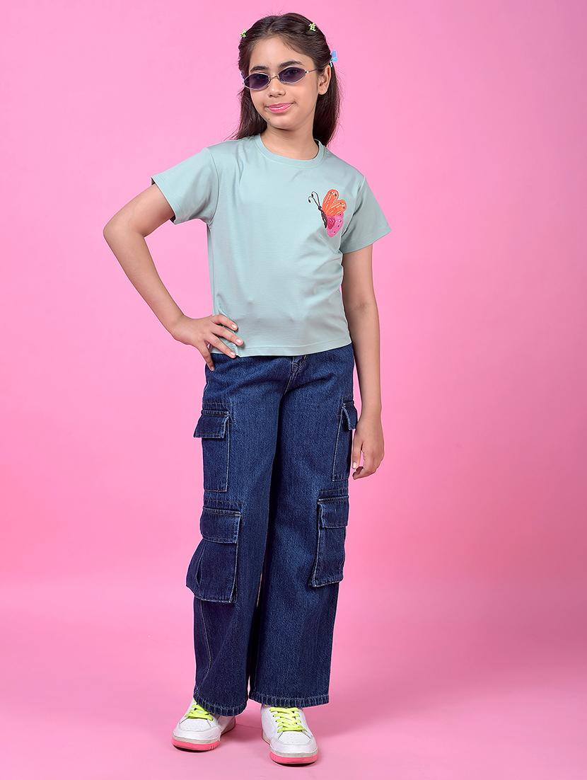 girls printed short sleeve tee - 21985424 - Standard Image - 5