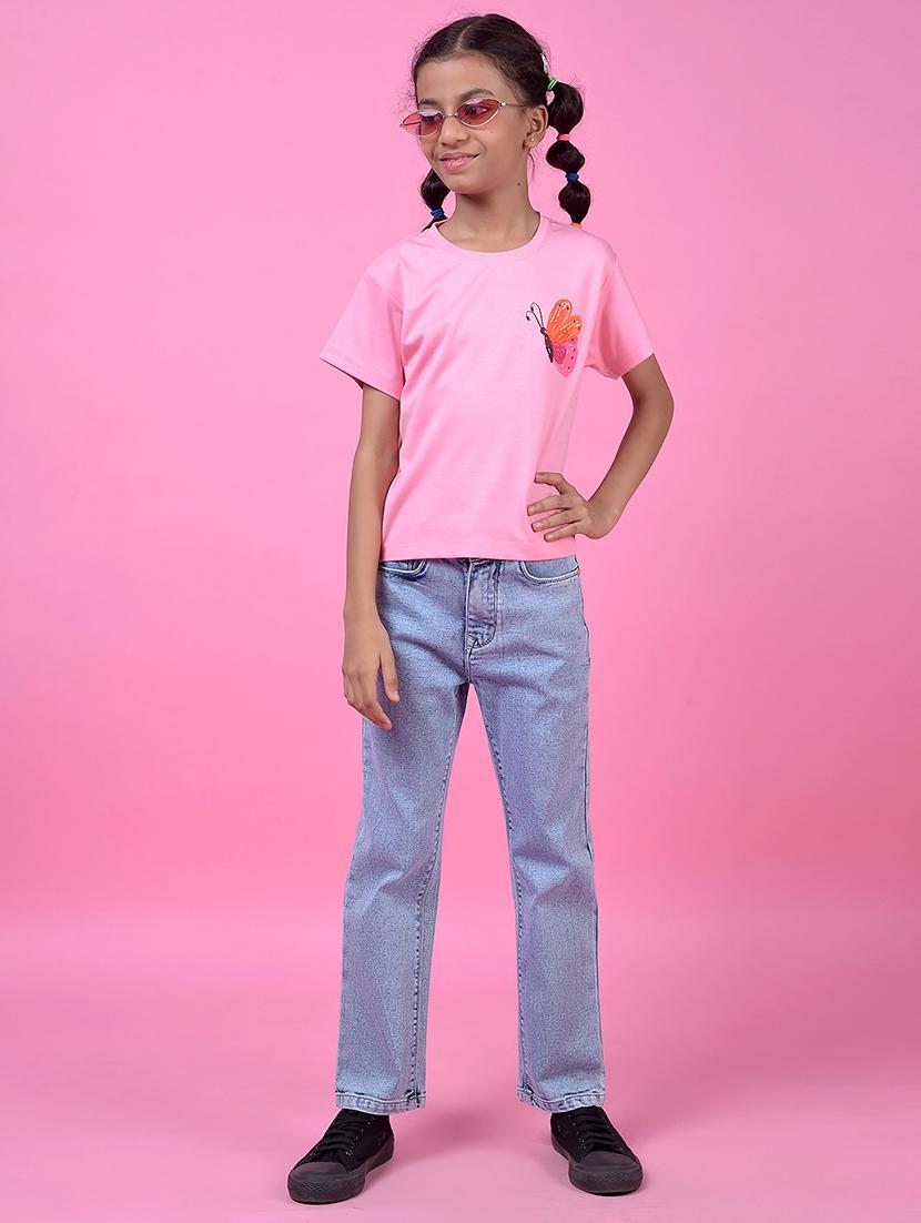 girls printed short sleeve tee - 21985425 - Standard Image - 5