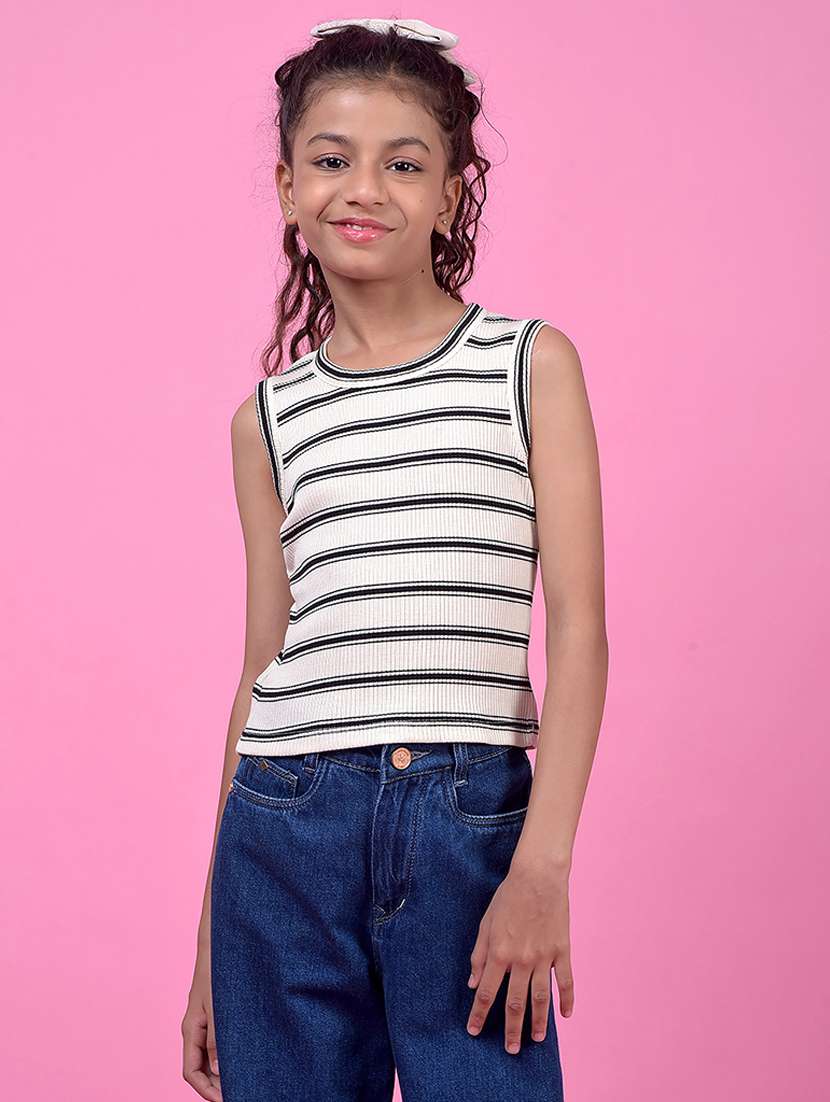 black cotton blend all over print tee