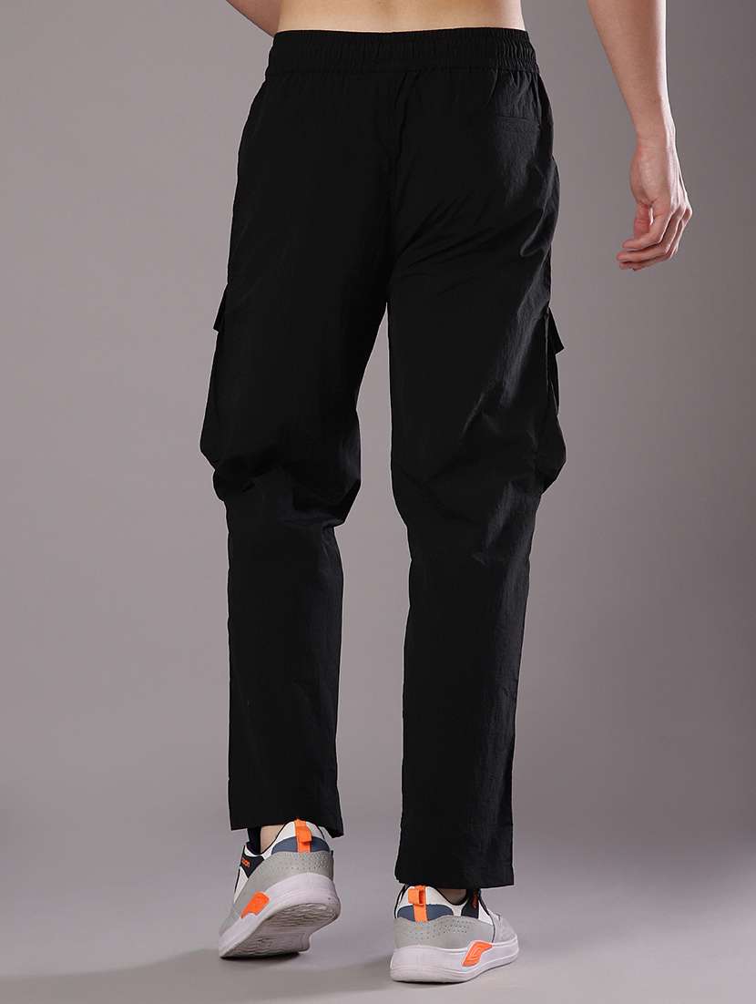 men solid mid rise regular fit cargo - 21985801 -  Standard Image - 3