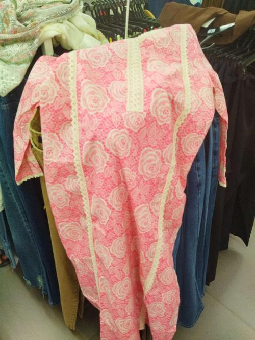 pink cambric kurta - 21985810 - Standard Image - 0