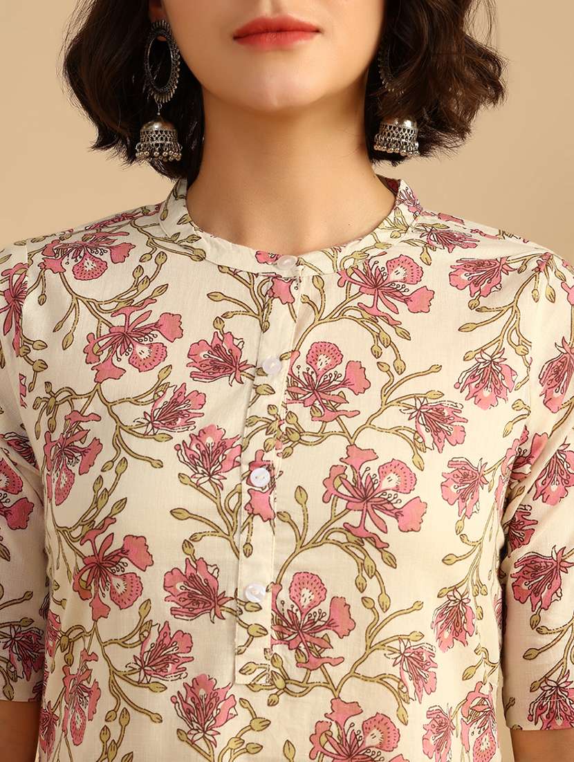 women three quarter sleeve straight kurta - 21985835 -  Standard Image - 5