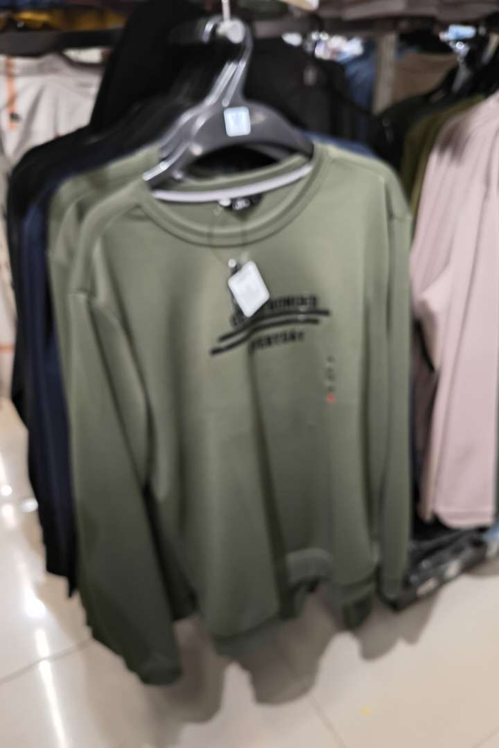 olive poly cotton interlock tshirt - 21985842 - Zoom Image - 0