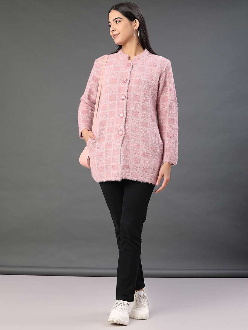 women self designed long sleeve cardigan - 21985862 -  Standard Image - 5