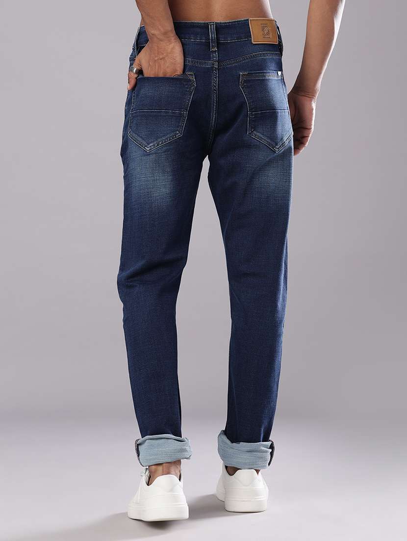 men solid mid rise straight fit jean - 21985867 -  Standard Image - 3