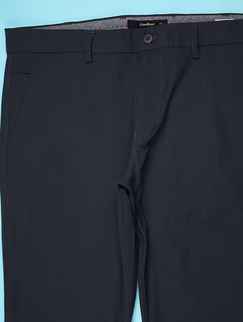 men solid mid rise chinos  - 21985884 -  Standard Image - 3