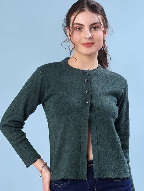 women solid long sleeve cardigan - 21985921 -  Standard Image - 0