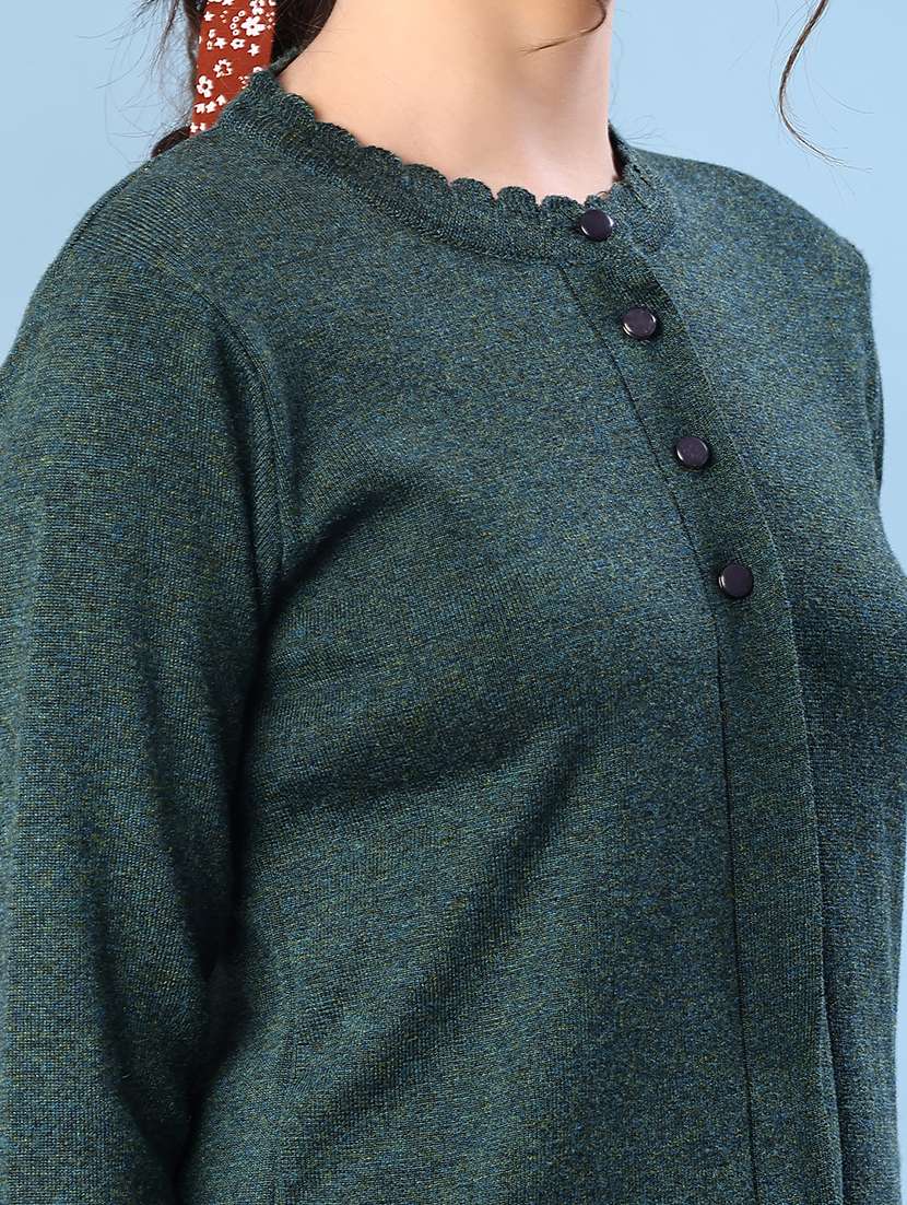 women solid long sleeve cardigan - 21985921 -  Standard Image - 5
