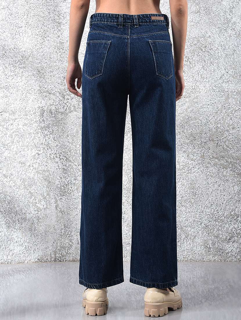 women solid mid rise straight fit jean - 21986035 -  Standard Image - 3