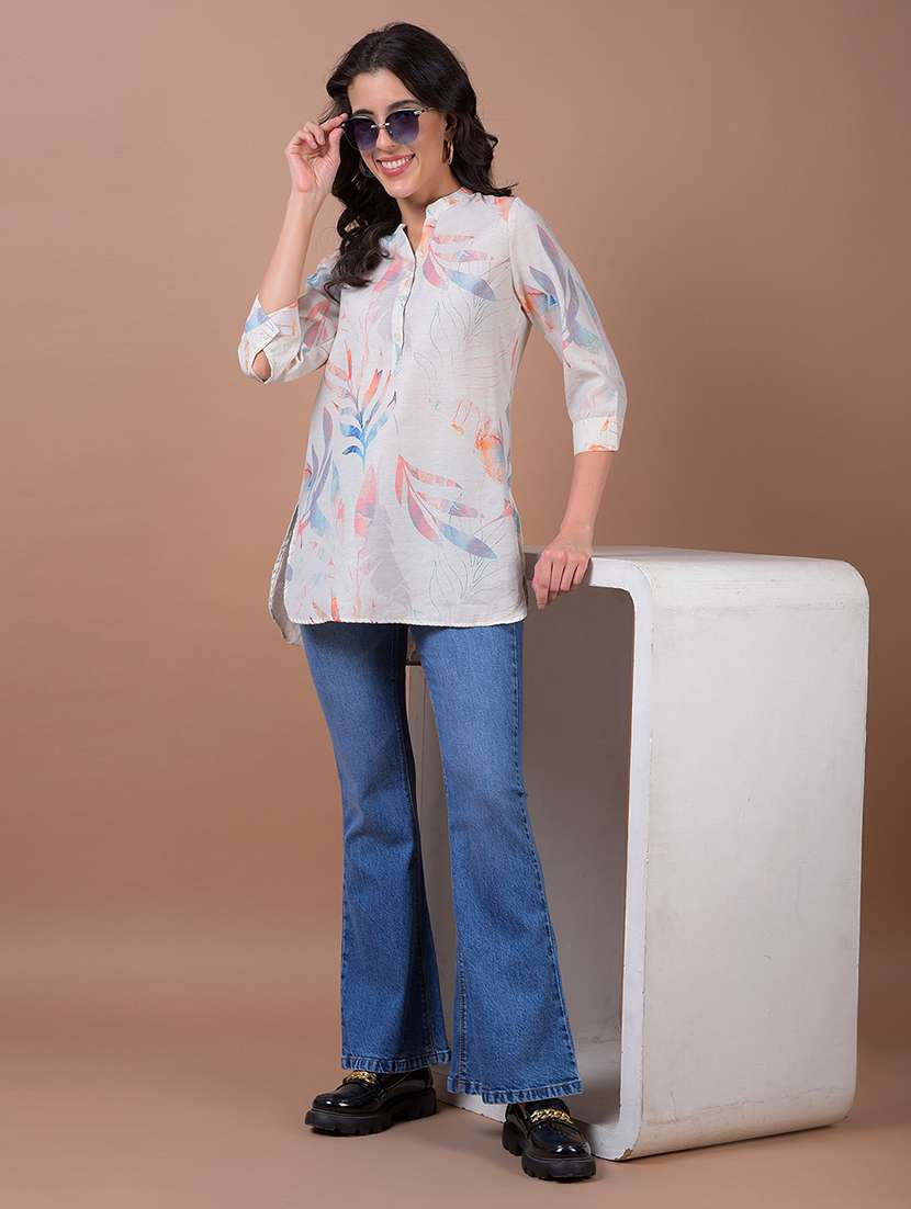 women solid mid rise bootcut jean - 21986043 - Standard Image - 5