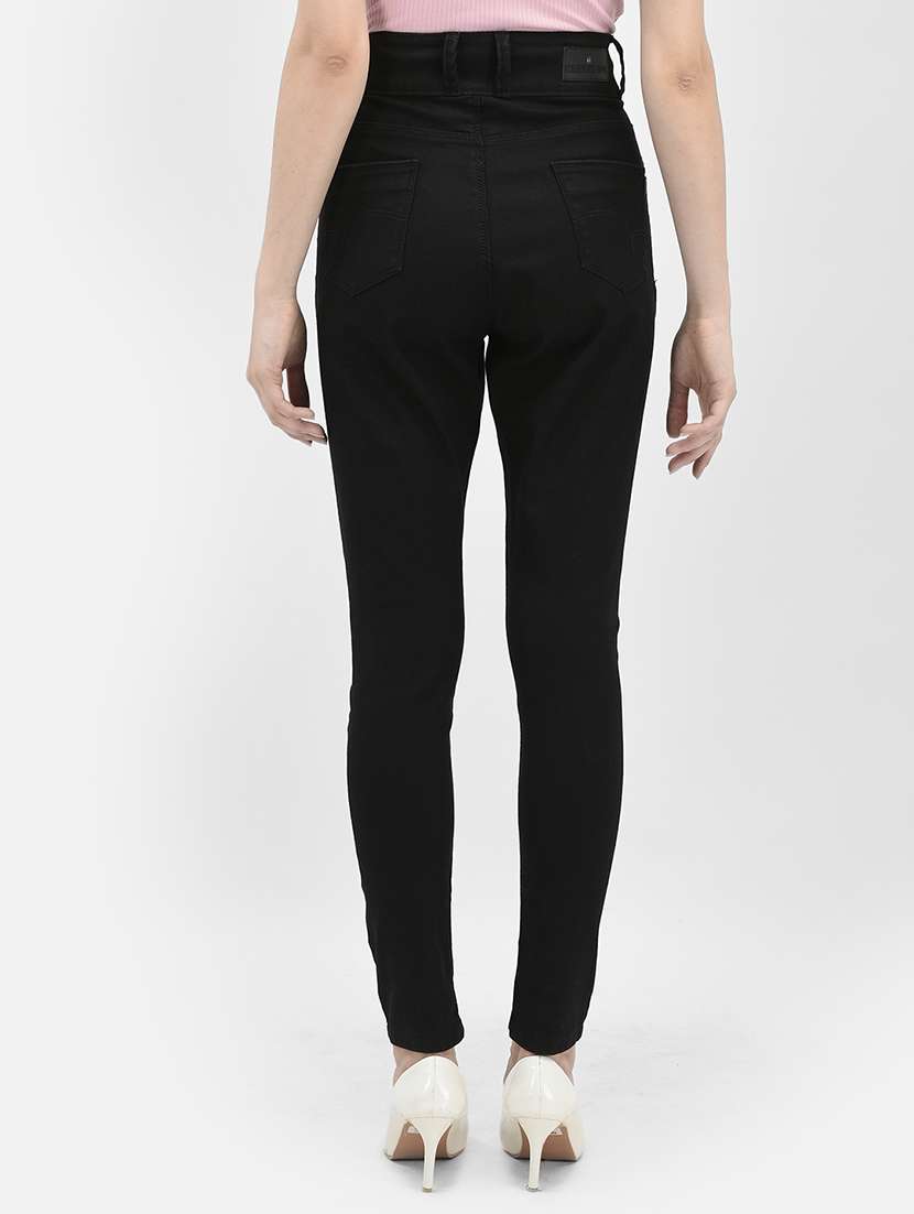 women solid high rise skinny jean - 21986051 -  Standard Image - 3