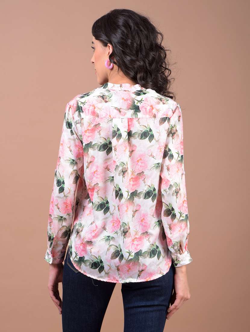 women printed long sleeve shirt - 21986078 -  Standard Image - 3