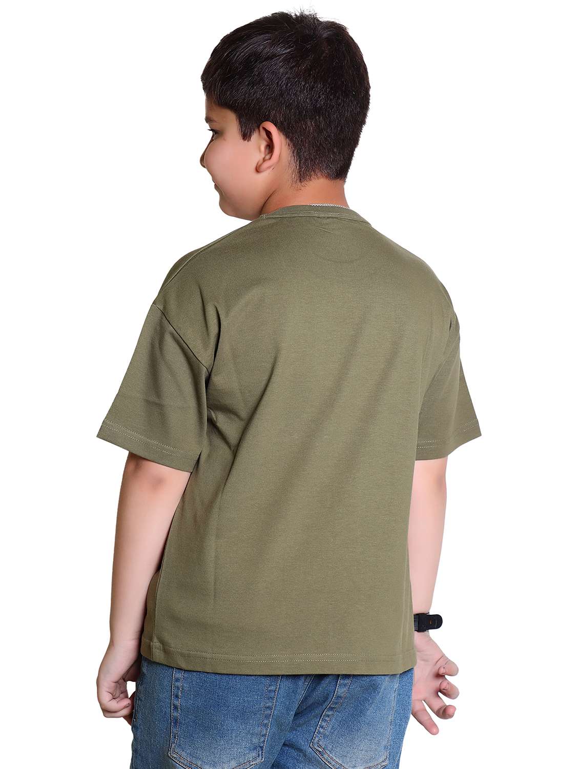 boys printed short sleeve loose fit t-shirt - 21986233 -  Standard Image - 3
