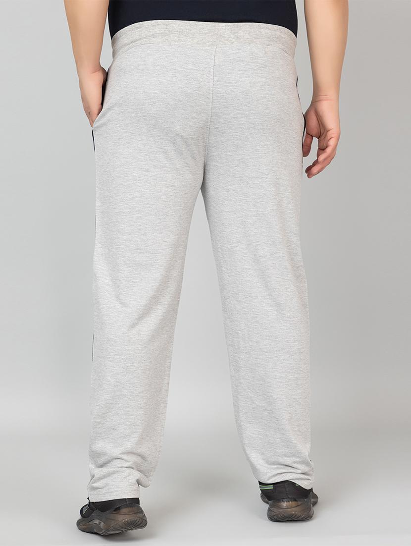 grey cotton full length track pant - 21986272 - Standard Image - 3