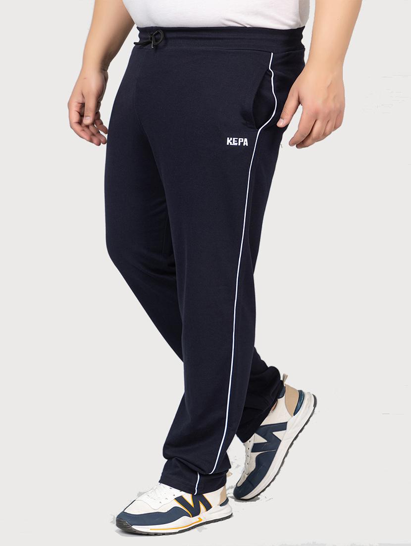 navy blue cotton  full length track pant