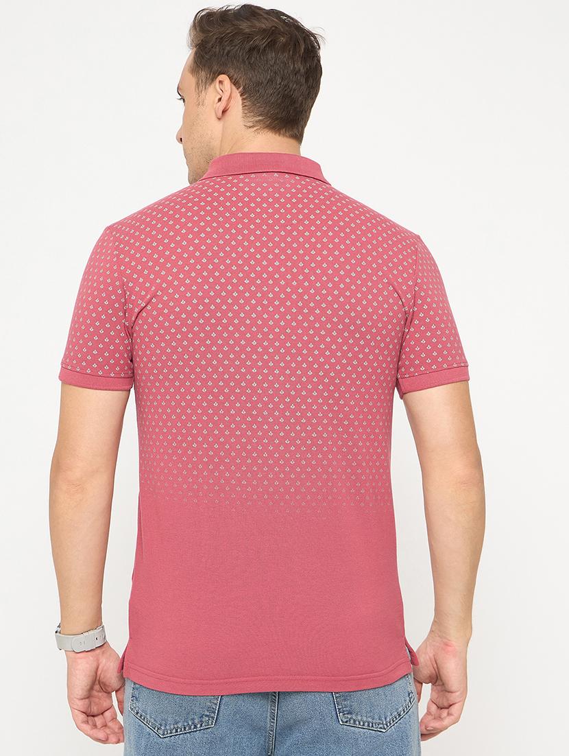 men printed short sleeve polo t-shirt - 21986275 - Standard Image - 3