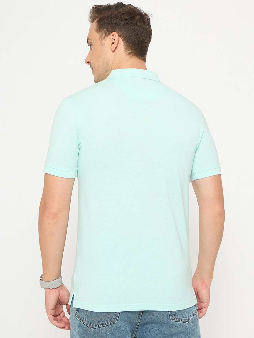men color blocked short sleeve polo t-shirt - 21986276 - Standard Image - 3