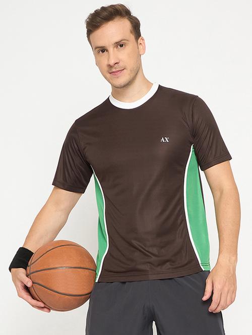 men color block short sleeve regular ft t-shirt - 21986279 - Standard Image - 0