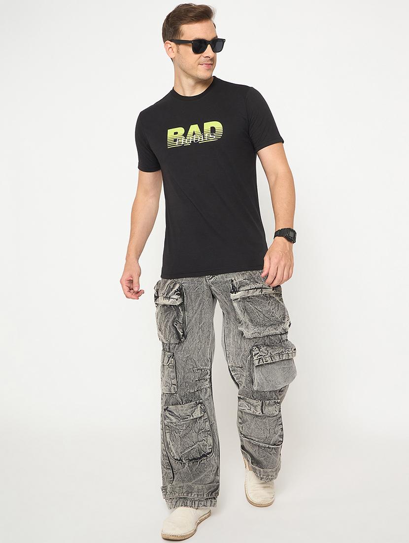 men block printedshort sleeve regular ft t-shirt - 21986281 - Standard Image - 5