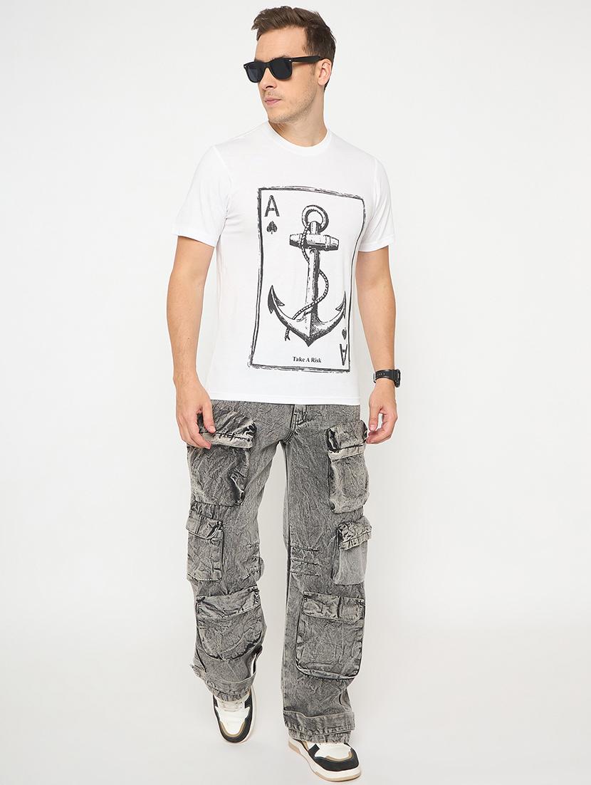 men printed short sleeve regular ft t-shirt - 21986282 - Standard Image - 5