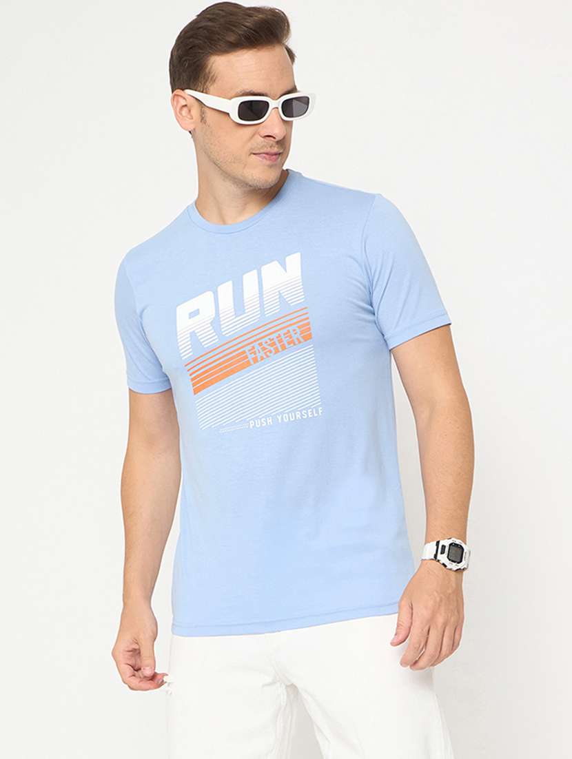 men printed short sleeve regular ft t-shirt