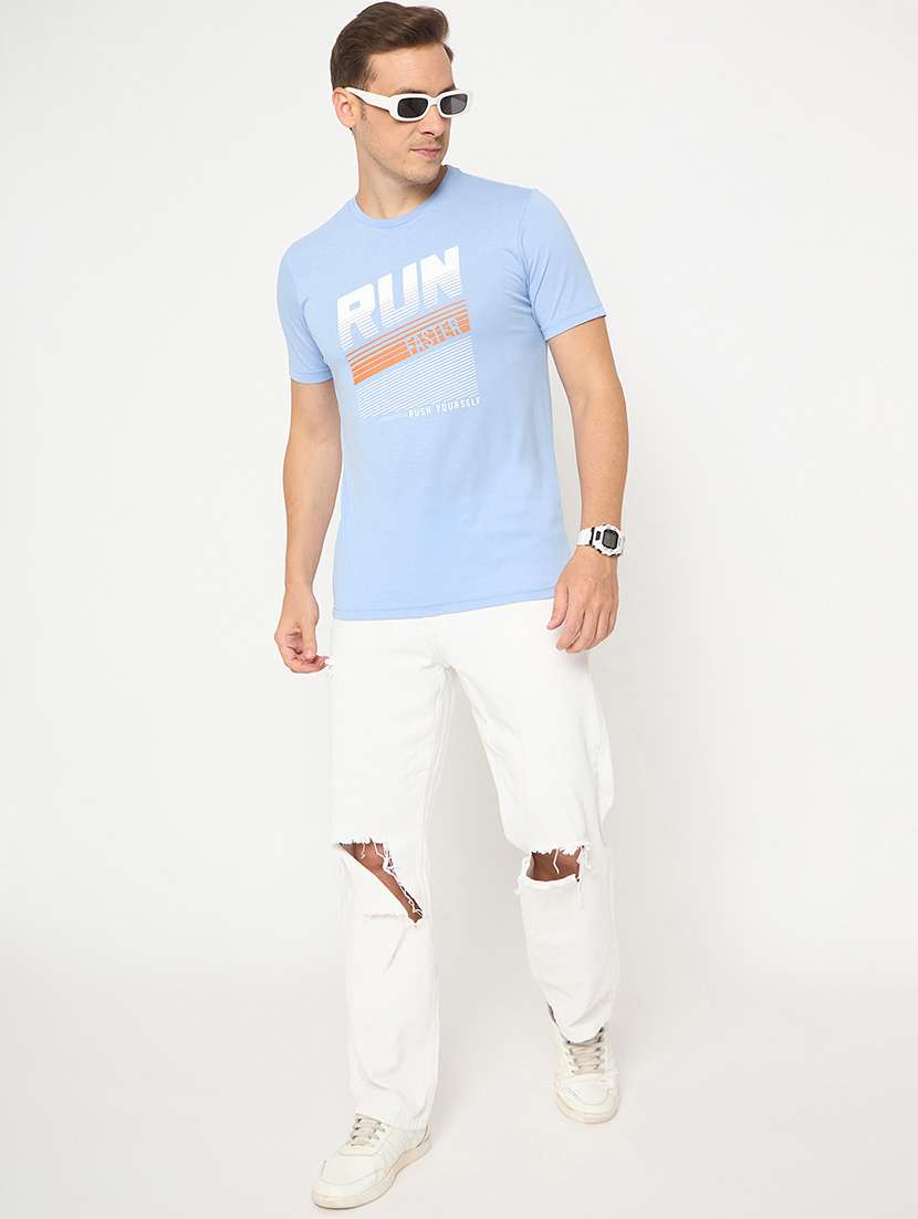 men printed short sleeve regular ft t-shirt - 21986283 - Standard Image - 5