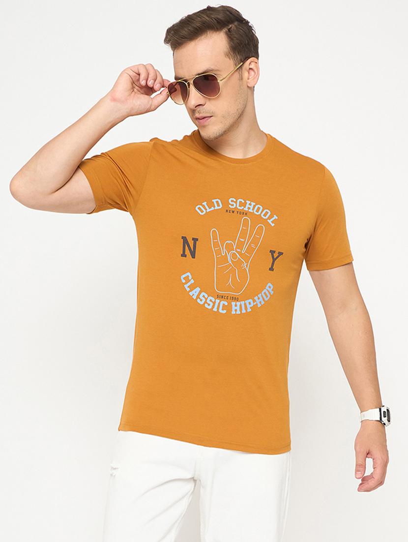 men printed short sleeve regular ft t-shirt - 21986285 -  Zoom Image - 0