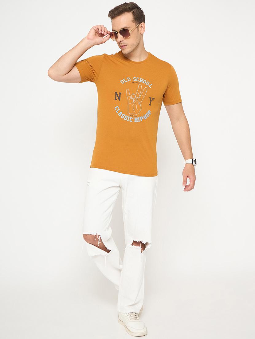 men printed short sleeve regular ft t-shirt - 21986285 - Standard Image - 5