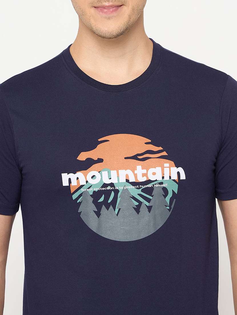 men printed short sleeve regular ft t-shirt - 21986286 -  Standard Image - 3