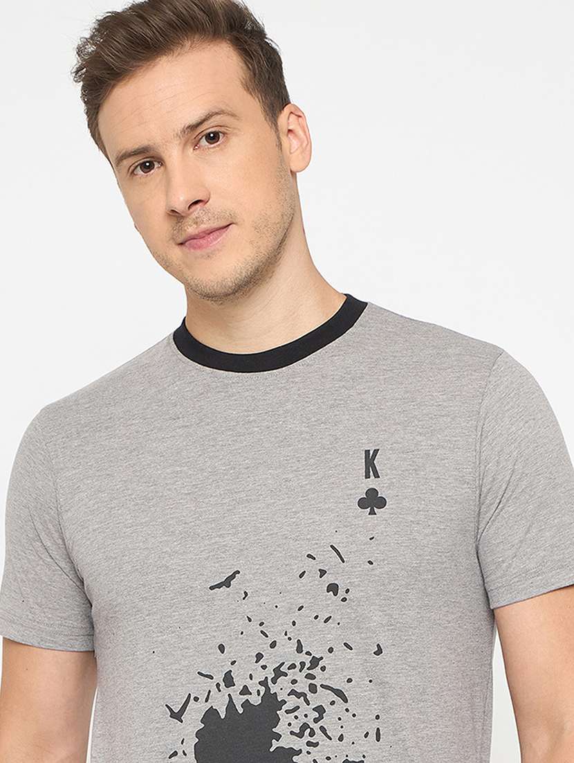 men printed short sleeve regular ft t-shirt - 21986287 - Standard Image - 3