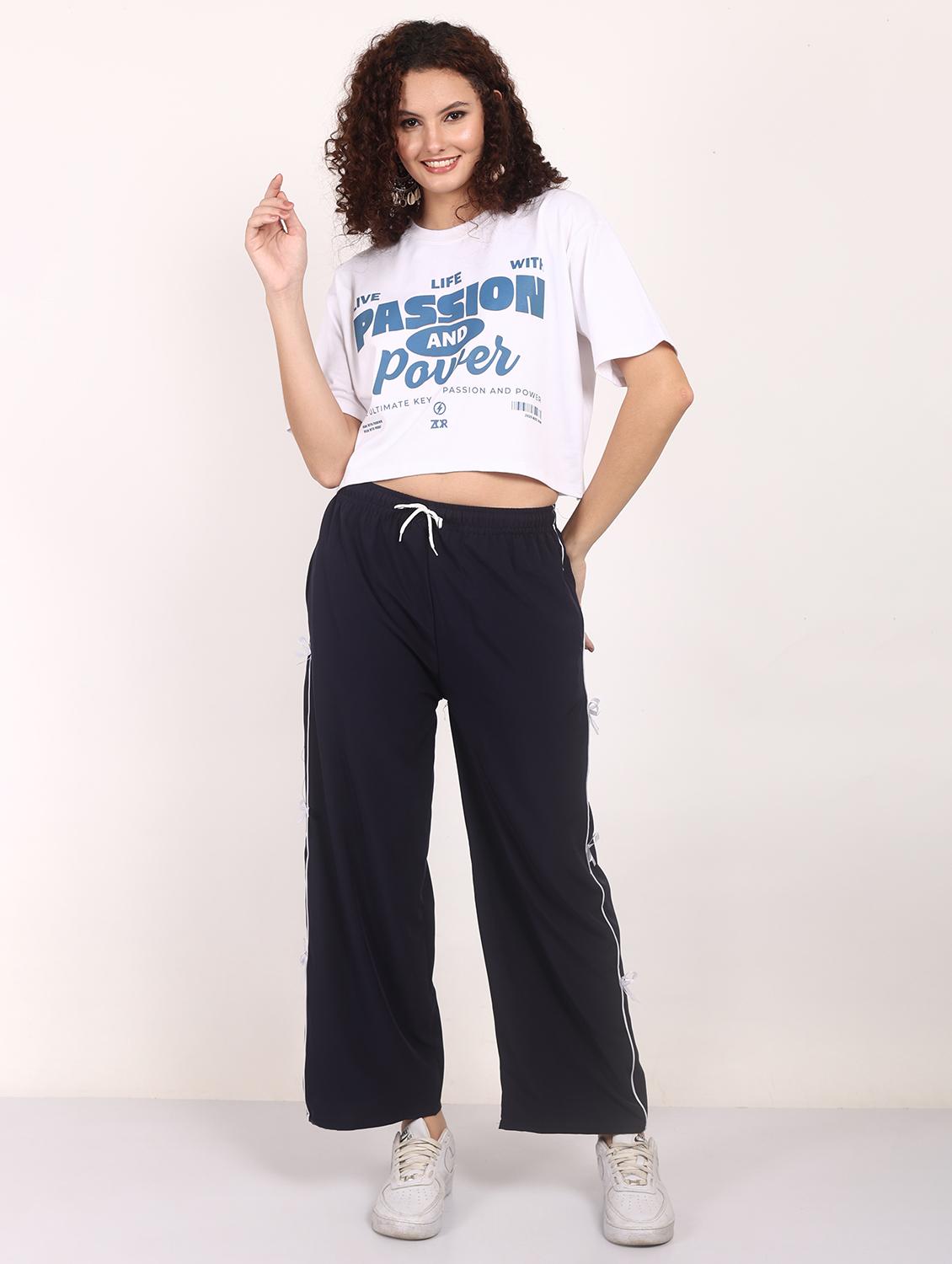 women solid mid rise straight trouser - 21986303 - Standard Image - 5