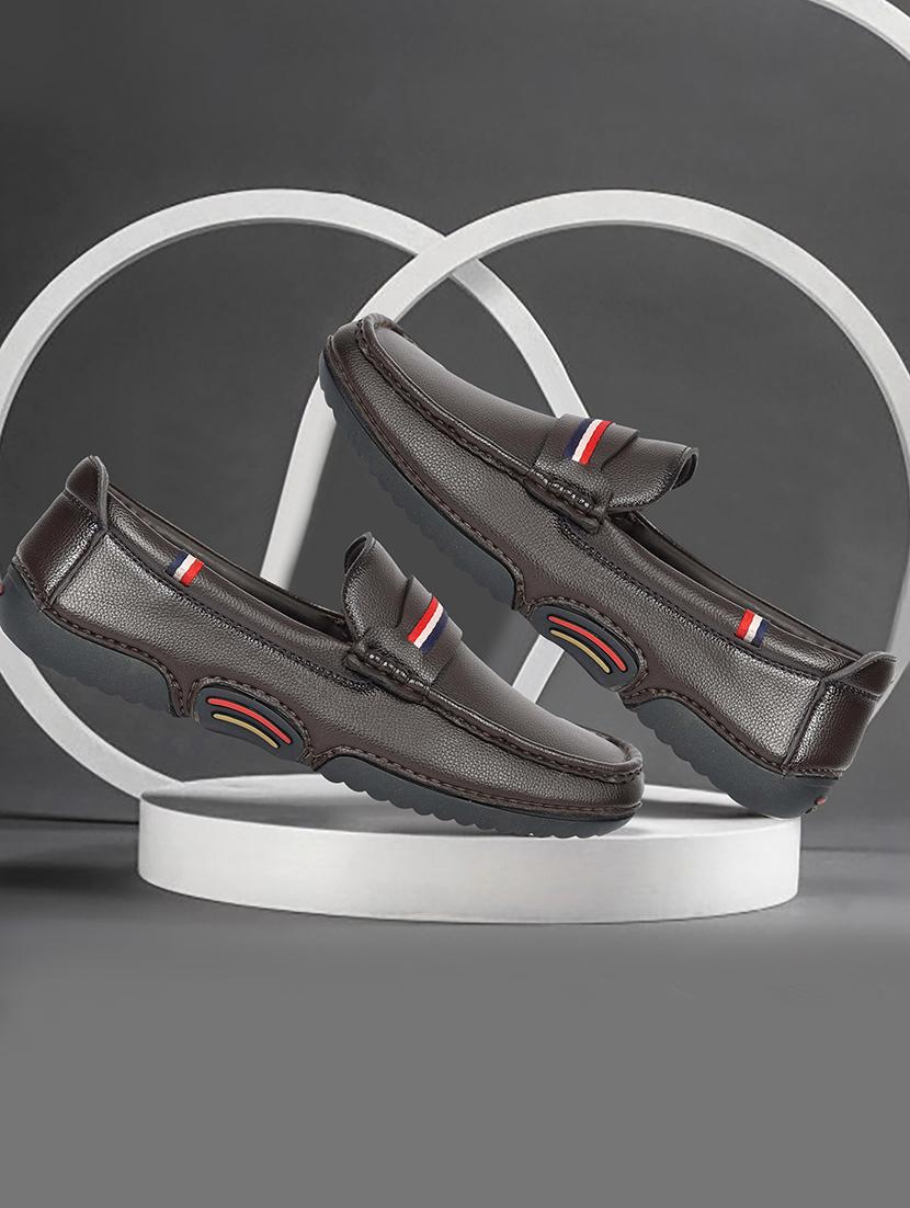 men brown slip on loafer - 21986309 - Zoom Image - 0