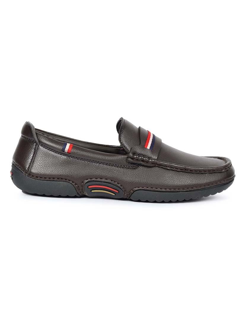 men brown slip on loafer - 21986309 - Standard Image - 3