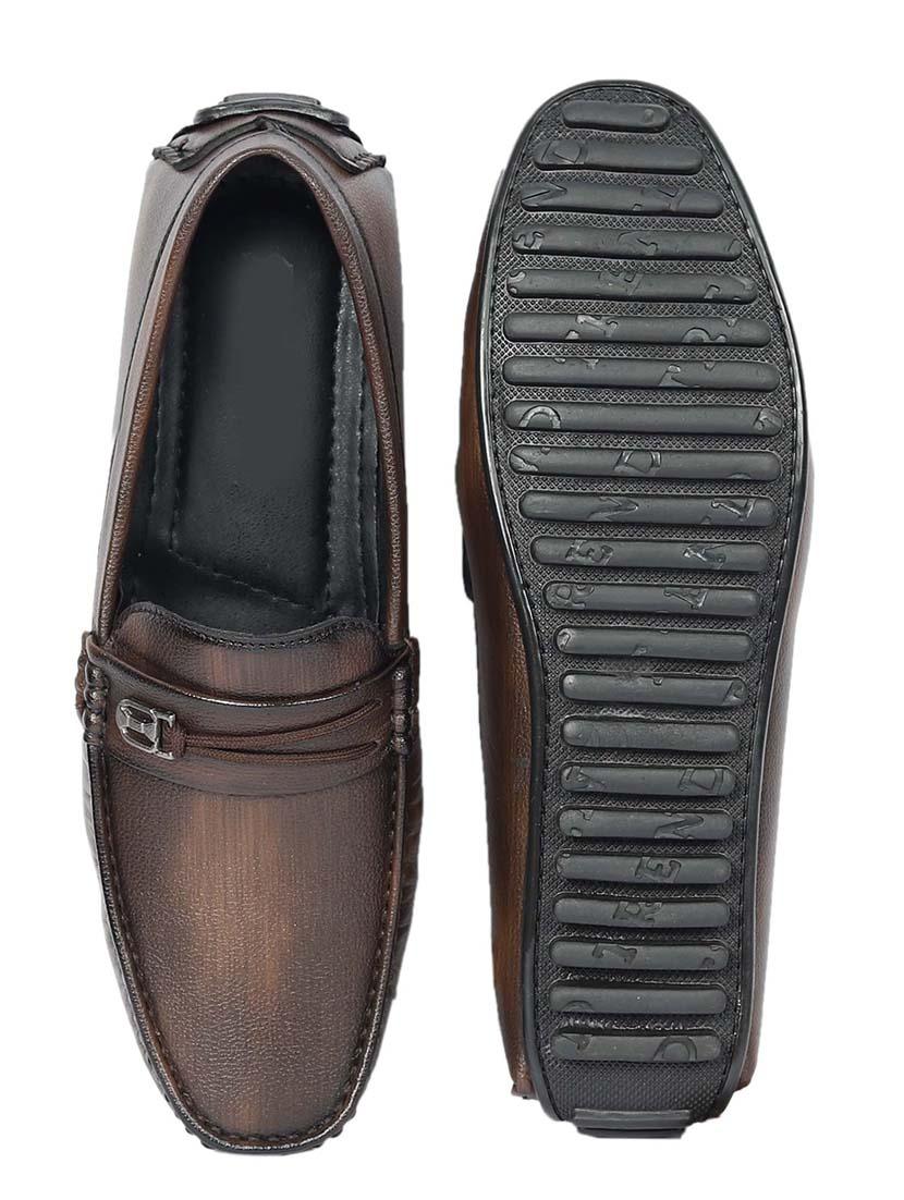 men brown slip on loafer - 21986311 - Standard Image - 5