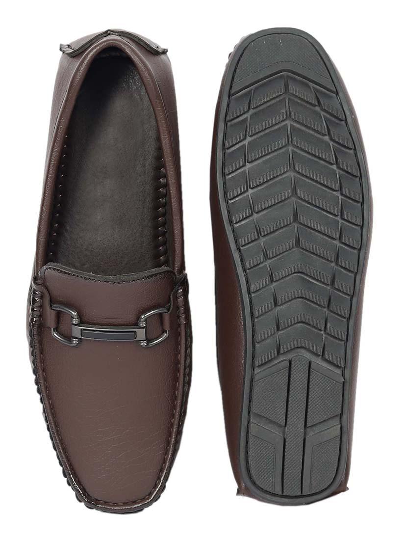 men brown slip on loafer - 21986316 - Standard Image - 5