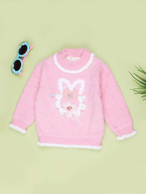 girls self designed long sleeve sweater - 21986381 -  Standard Image - 0
