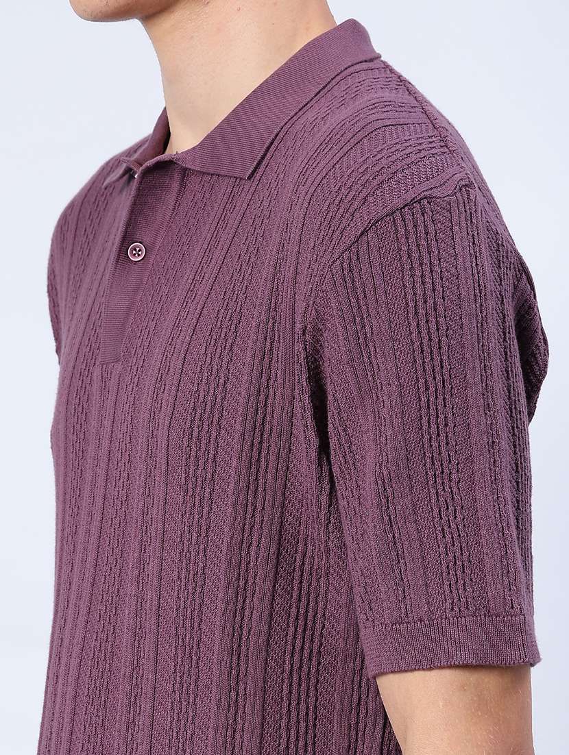 men self design short sleeve regular fit polo t-shirt - 21986483 -  Standard Image - 3