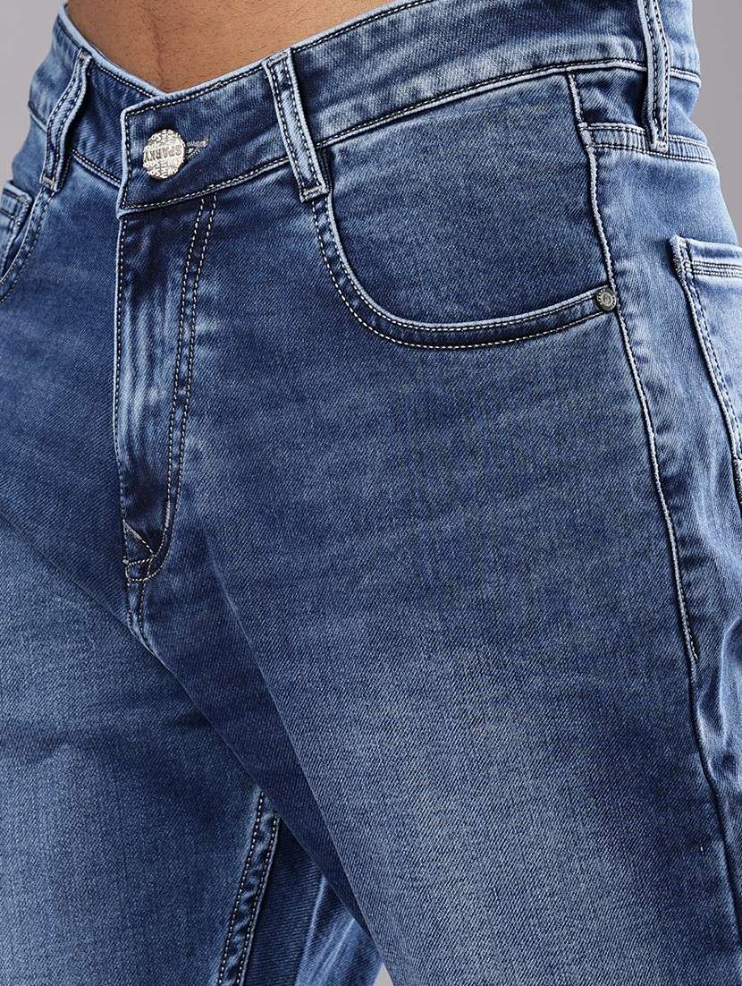 men solid mid rise straight fit jean - 21986509 -  Standard Image - 5
