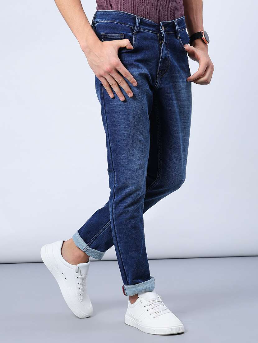 men washed mid rise full length jeans - 21986510 -  Standard Image - 3